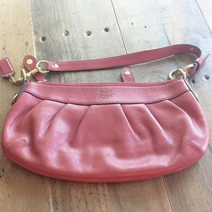 Small Red Leather Coach Purse